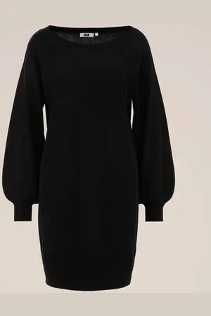 WE Fashion Dames fijngebreide jurk - Regular fit -