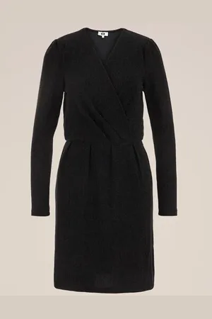 WE Fashion Dames jurk met glittergaren - Regular fit -