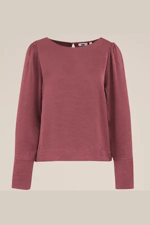 WE Fashion Dames blouse met satijnenlook - Regular fit -