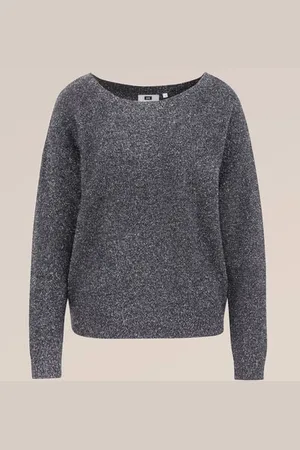 WE Fashion Dames gebreide trui met glittergaren - Regular fit -