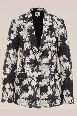WE Fashion Dames slim fit blazer met dessin - Slim Fit -