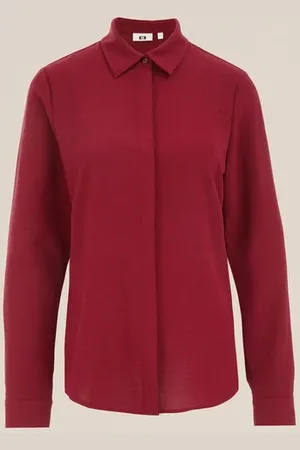 WE Fashion Dames blouse met fijne structuur - Regular fit -