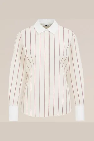 WE Fashion Dames blouse met dessin - Regular fit - - Katoen