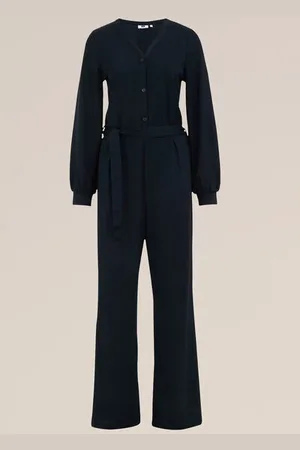 WE Fashion Dames jumpsuit met structuur - Regular fit -