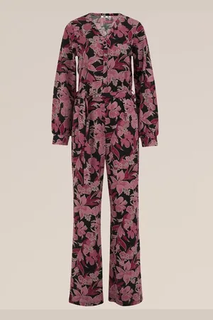 WE Fashion Dames jumpsuit met structuur - Regular fit -