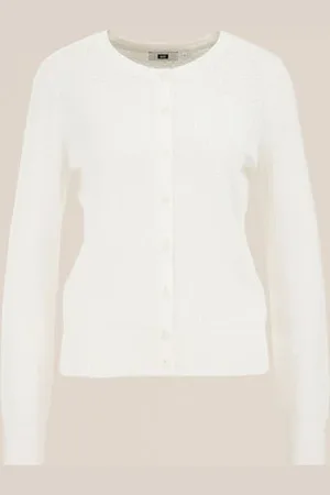 WE Fashion Dames vest met structuur - Regular fit - - Biologisch katoen