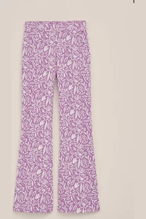 WE Fashion Meisjes flared legging met dessin - Regular fit - - Viscose