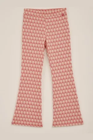 WE Fashion Meisjes flared legging met jacquard dessin - Slim Fit -