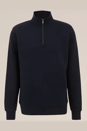 WE Fashion Heren sweater met rits - Regular fit - - Katoen