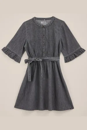 WE Fashion Blue Ridge - Meisjes denim jurk - Regular fit - - Katoen