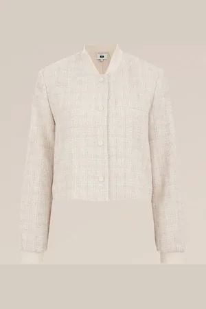 WE Fashion Dames korte blazer met structuur - Regular fit -