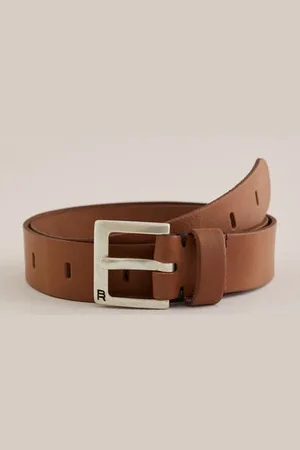 WE Fashion Blue Ridge - Jongens leren riem - Regular fit - - Leer