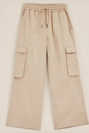 WE Fashion Meisjes cargobroek - - Katoen