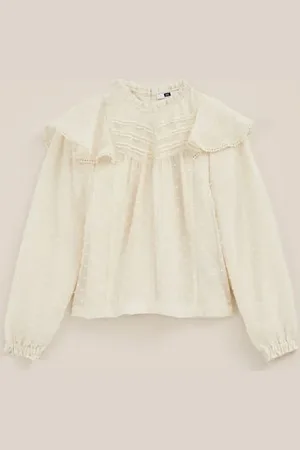 WE Fashion Meisjes blouse met glittergaren - Regular fit -