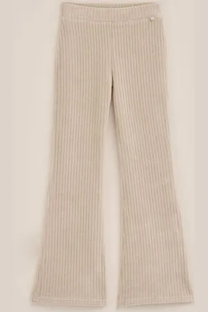 WE Fashion Meisjes velvet flared legging van ribstof - Skinny Fit - - Katoen