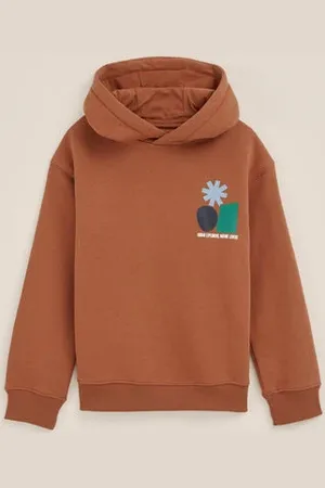 WE Fashion Blue Ridge - Jongens hoodie met opdruk - Relaxed Fit - - Katoen