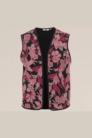 WE Fashion Dames gilet met dessin - Regular fit -