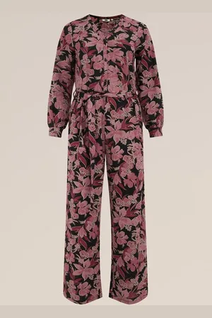 WE Fashion Dames jumpsuit met dessin - Regular fit -