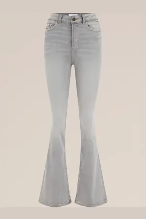 WE Fashion Blue Ridge - Dames flared jeans met stretch - High waist - - Katoen