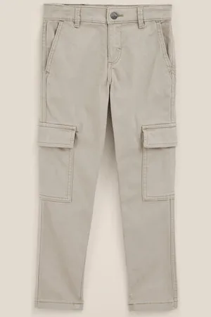 WE Fashion Jongens slim fit cargobroek - Slim Fit - - Katoen