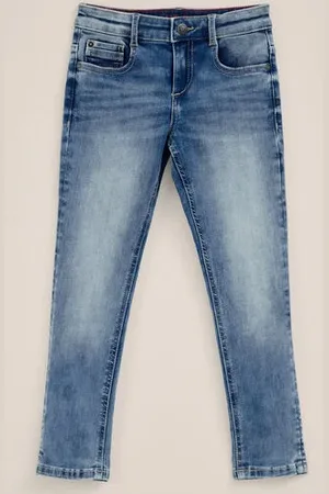 WE Fashion Blue Ridge - Jongens slim fit jeans met stretch - Slim Fit - - Katoen