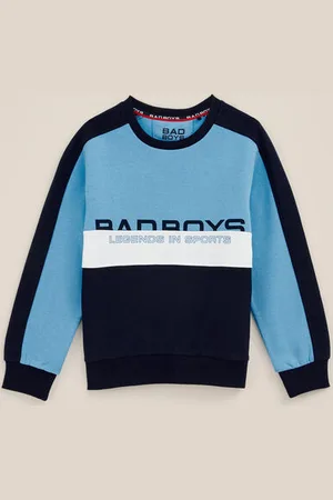WE Fashion Bad Boys - Jongens trui met colourblock - Relaxed Fit - - Katoen