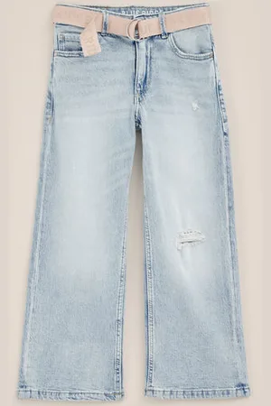 WE Fashion Blue Ridge - Meisjes wide leg jeans met stretch - Relaxed Fit - - Katoen