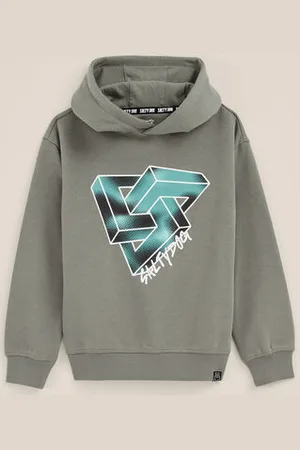 WE Fashion Salty Dog - Jongens hoodie met opdruk - Relaxed Fit - - Katoen