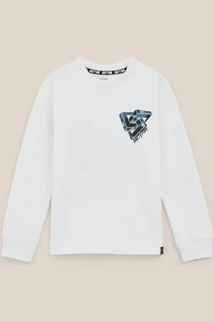 WE Fashion Salty Dog - Jongens T-shirt met opdruk - Regular fit - - Katoen