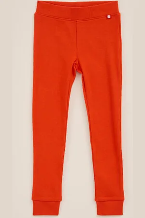 WE Fashion Meisjes legging met ribstructuur - Regular fit - - Katoen