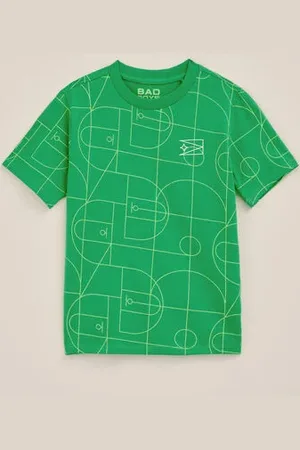 WE Fashion Bad Boys - Jongens T-shirt met dessin - Regular fit - - Katoen