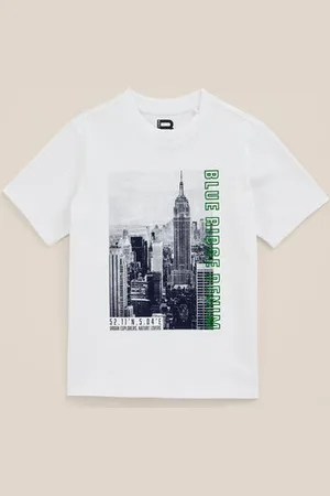 WE Fashion Blue Ridge - Jongens T-shirt met opdruk - Regular fit - - Katoen