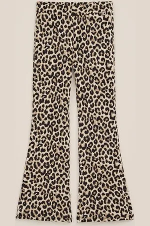 WE Fashion Meisjes flared legging met dessin - Slim Fit - - Ecovero viscose