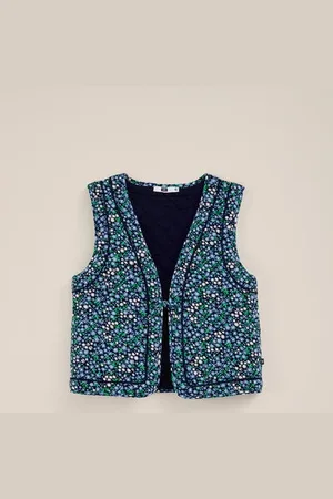 WE Fashion Meisjes gilet met dessin - Regular fit - - Livaeco viscose
