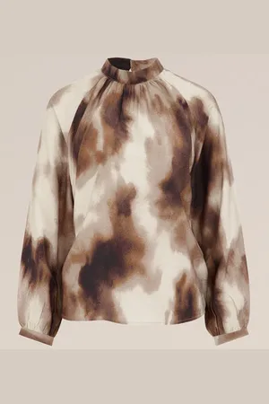 WE Fashion Dmes blouse met dessin - Regular fit - - Viscose