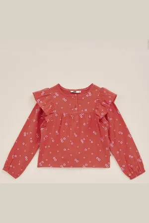 WE Fashion Meisjes blouse met dessin - Regular fit - - Katoen