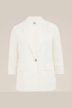 WE Fashion Dames regular fit fit blazer - Curve - Regular fit - - Plus Size