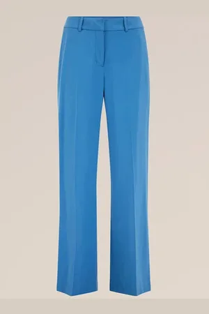 WE Fashion Dames wide leg pantalon - Regular fit - - Viscose