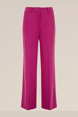 WE Fashion Dames wide leg pantalon - Regular fit - - Viscose