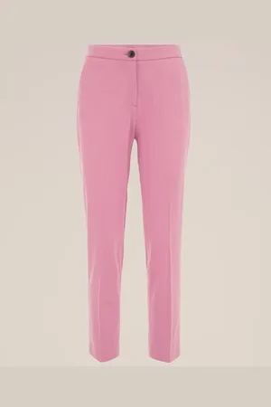 WE Fashion Dames slim fit jersey pantalon met stretch - Slim Fit - - Viscose