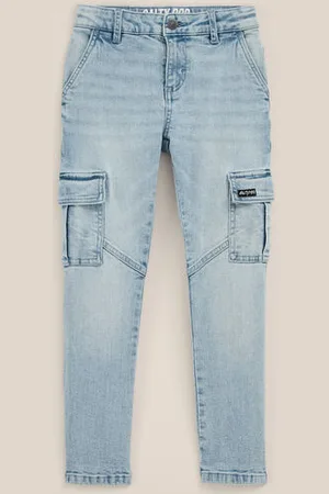 WE Fashion Salty Dog - Jongens cargo jeans - Regular fit - - Katoen