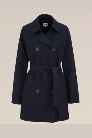 WE Fashion Dames trenchcoat - Regular fit - - Katoen