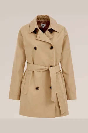 WE Fashion Dames trenchcoat - Regular fit - - Katoen