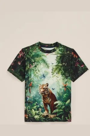 WE Fashion Blue Ridge - Jongen T-shirt met dessin - Regular fit - - Katoen