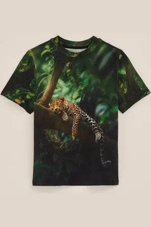 WE Fashion Blue Ridge - Jongen T-shirt met dessin - Regular fit - - Katoen