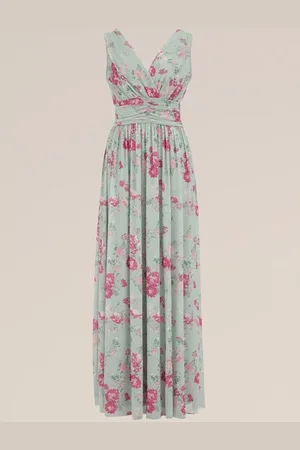 WE Fashion Dames maxi jurk met dessin - Regular fit -