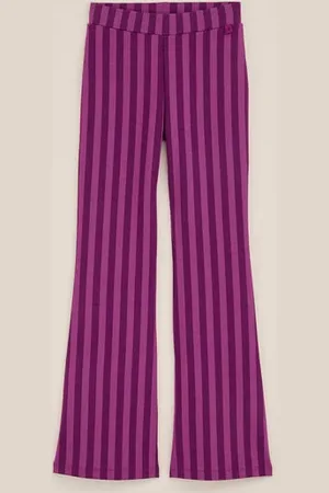 WE Fashion Meisjes flared legging met dessin - Slim Fit - - Ecovero viscose