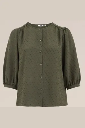 WE Fashion Dames blouse met structuur - Regular fit -