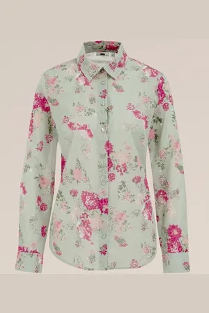 WE Fashion Dames blouse met dessin - Regular fit - - Katoen