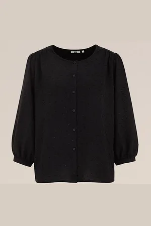 WE Fashion Dames blouse met structuur - Regular fit -